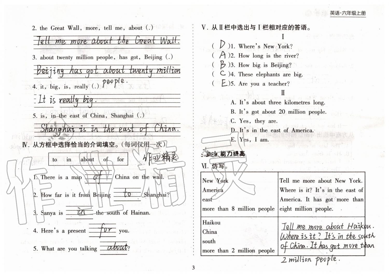 2019年新課程課堂同步練習(xí)冊(cè)六年級(jí)英語上冊(cè)外研版 第3頁