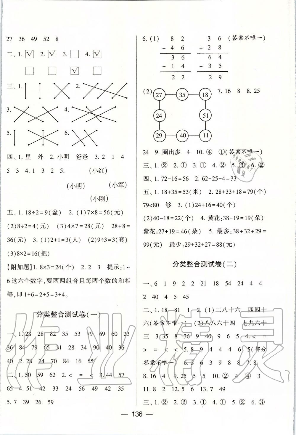 2019年學(xué)霸提優(yōu)大試卷二年級數(shù)學(xué)上冊江蘇版 第8頁