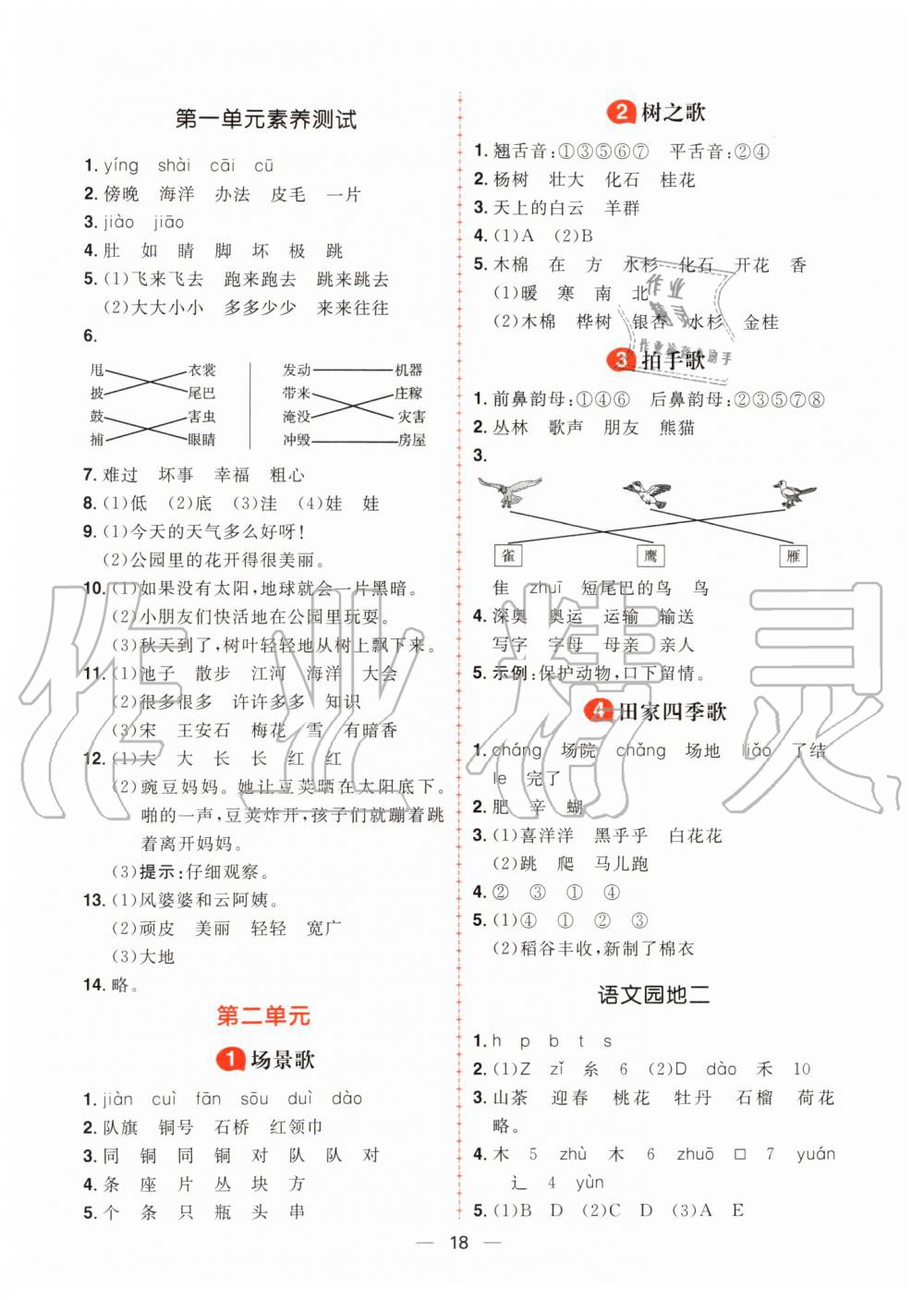 2019年核心素養天天練二年級語文上冊人教版 第2頁