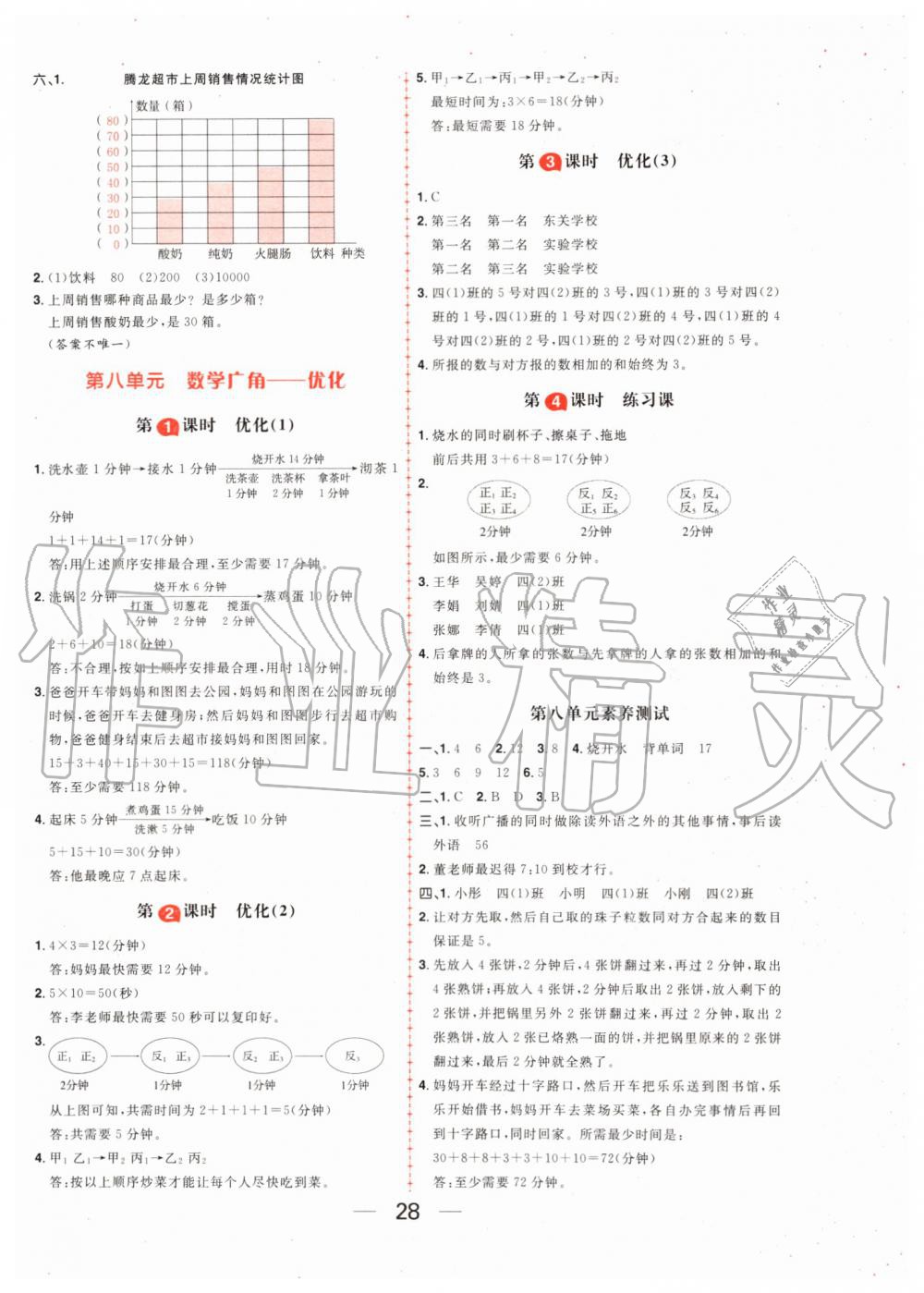 2019年核心素養天天練四年級數學上冊人教版 第12頁