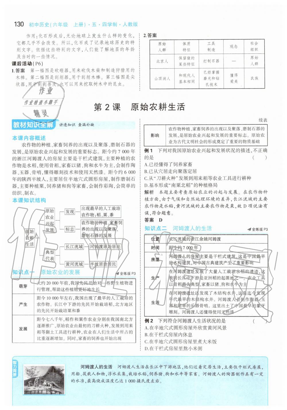 2019年课本中国历史第一册人教版五四制 第4页