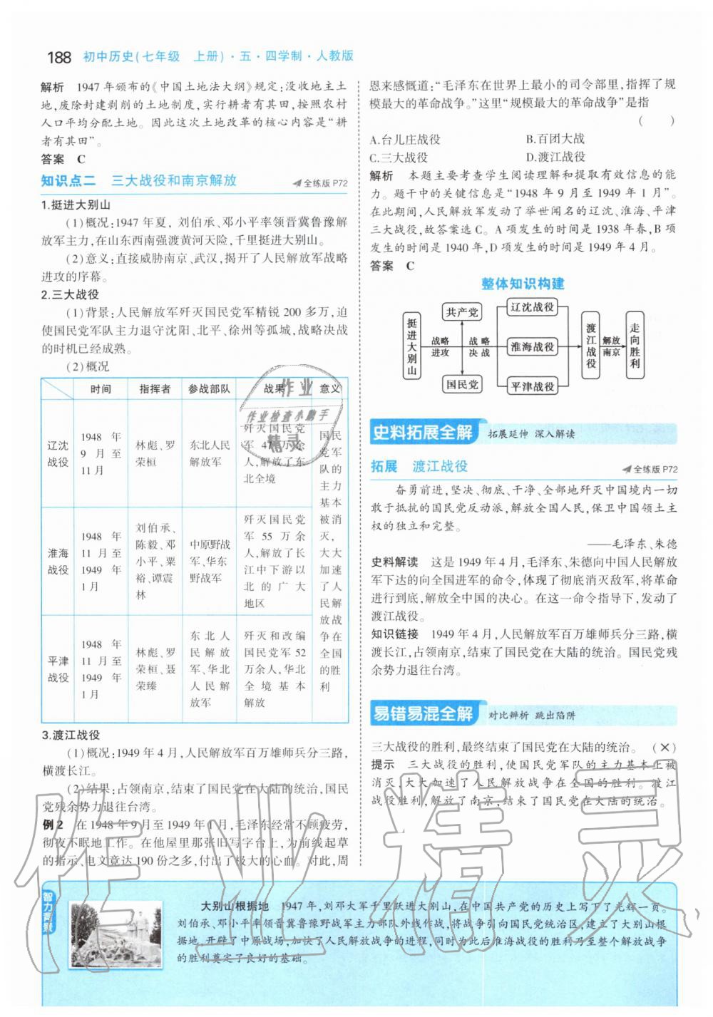 2019年課本中國歷史第三冊人教版五四制 第54頁