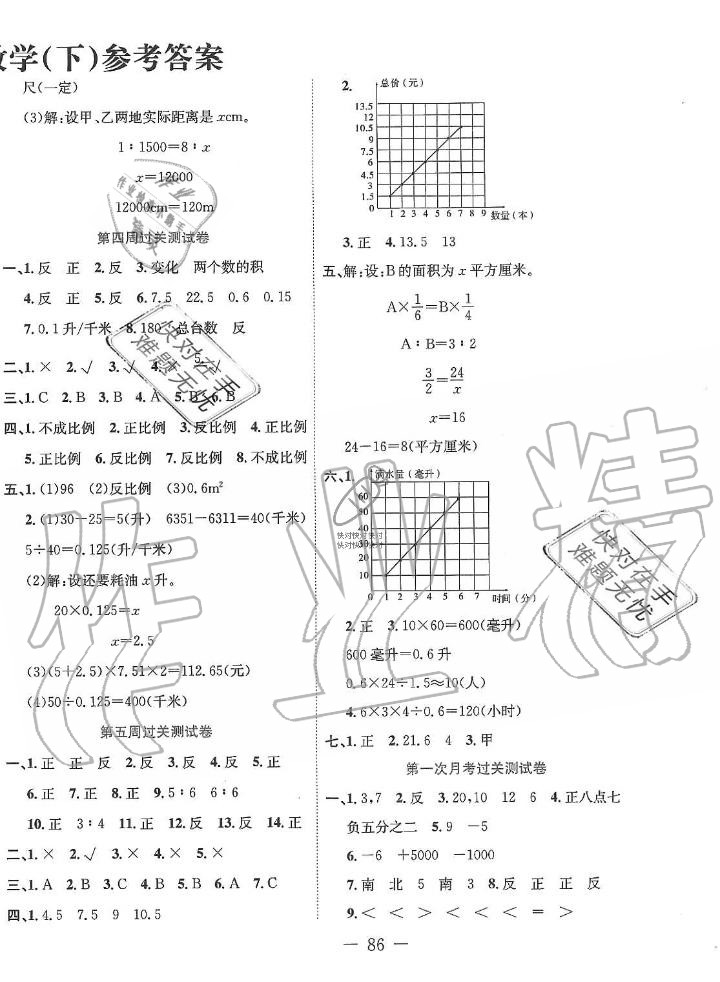 2019年黃岡奪冠六年級(jí)數(shù)學(xué)下冊(cè)冀教版 第2頁