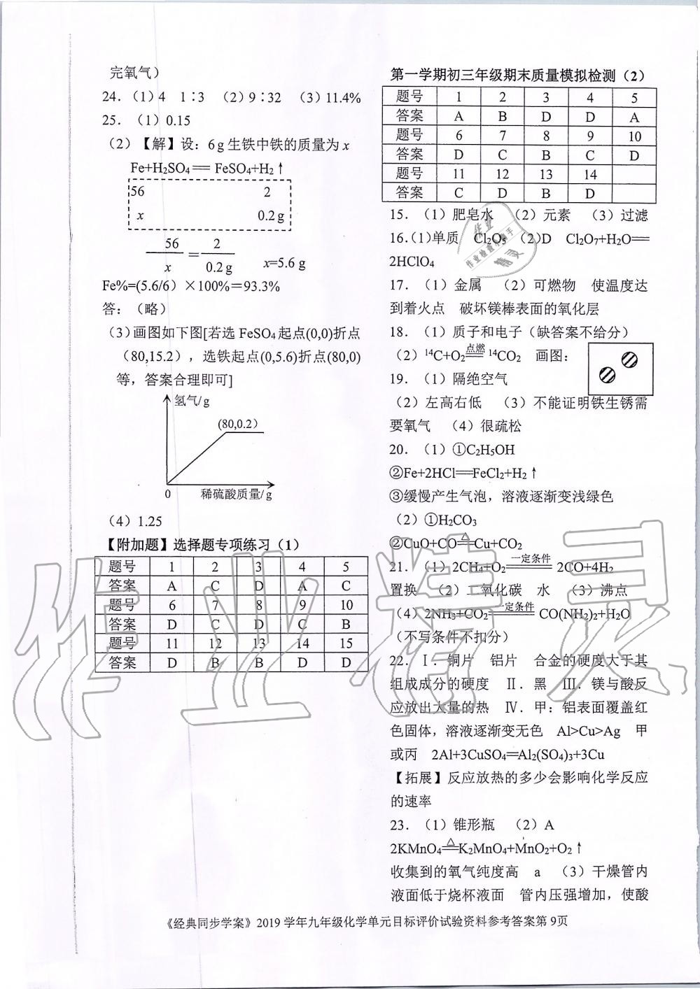 2019年同步經(jīng)典學(xué)案九年級化學(xué)全一冊人教版 第36頁