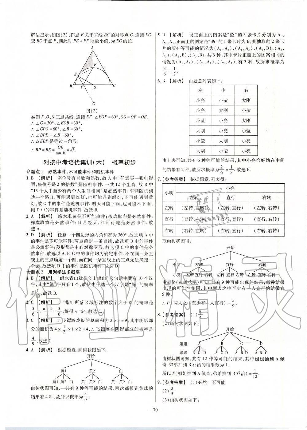 2019年金考卷活頁題選九年級數(shù)學(xué)上冊人教版 第32頁