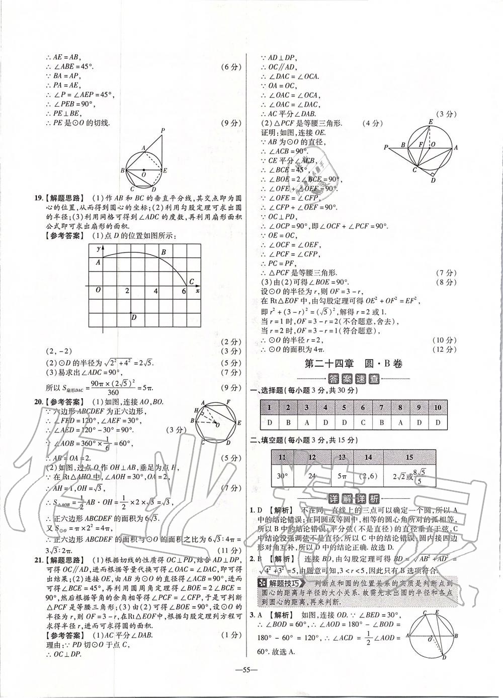 2019年金考卷活頁題選九年級數(shù)學(xué)上冊人教版 第17頁