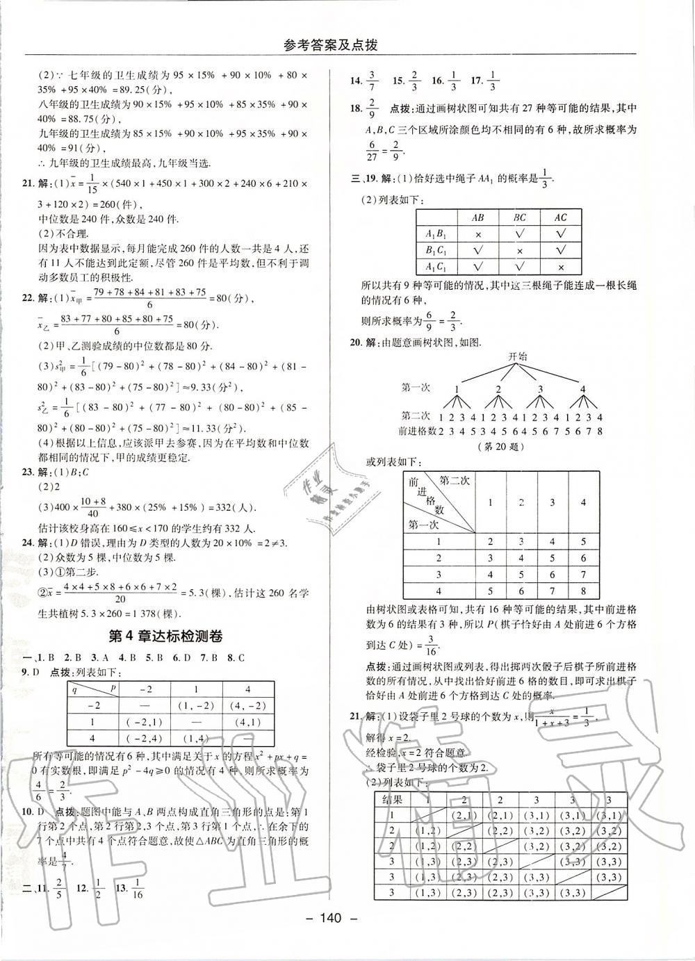 2019年综合应用创新题典中点九年级数学上册苏科版 第4页