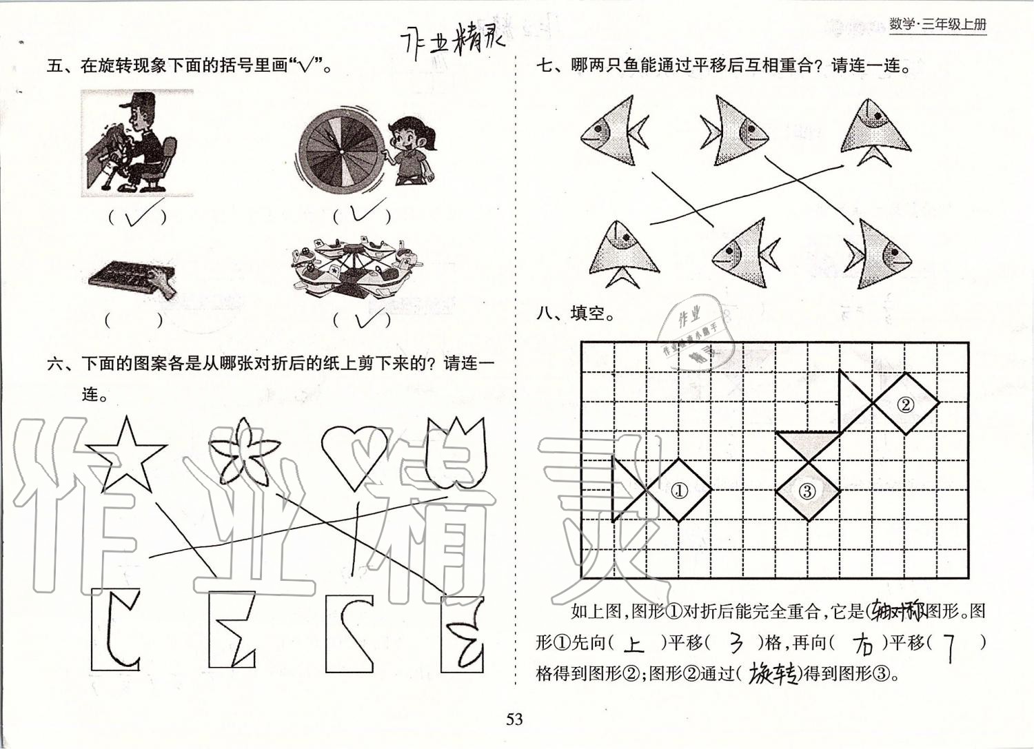 2019年新课程课堂同步练习册三年级数学上册苏教版 第53页