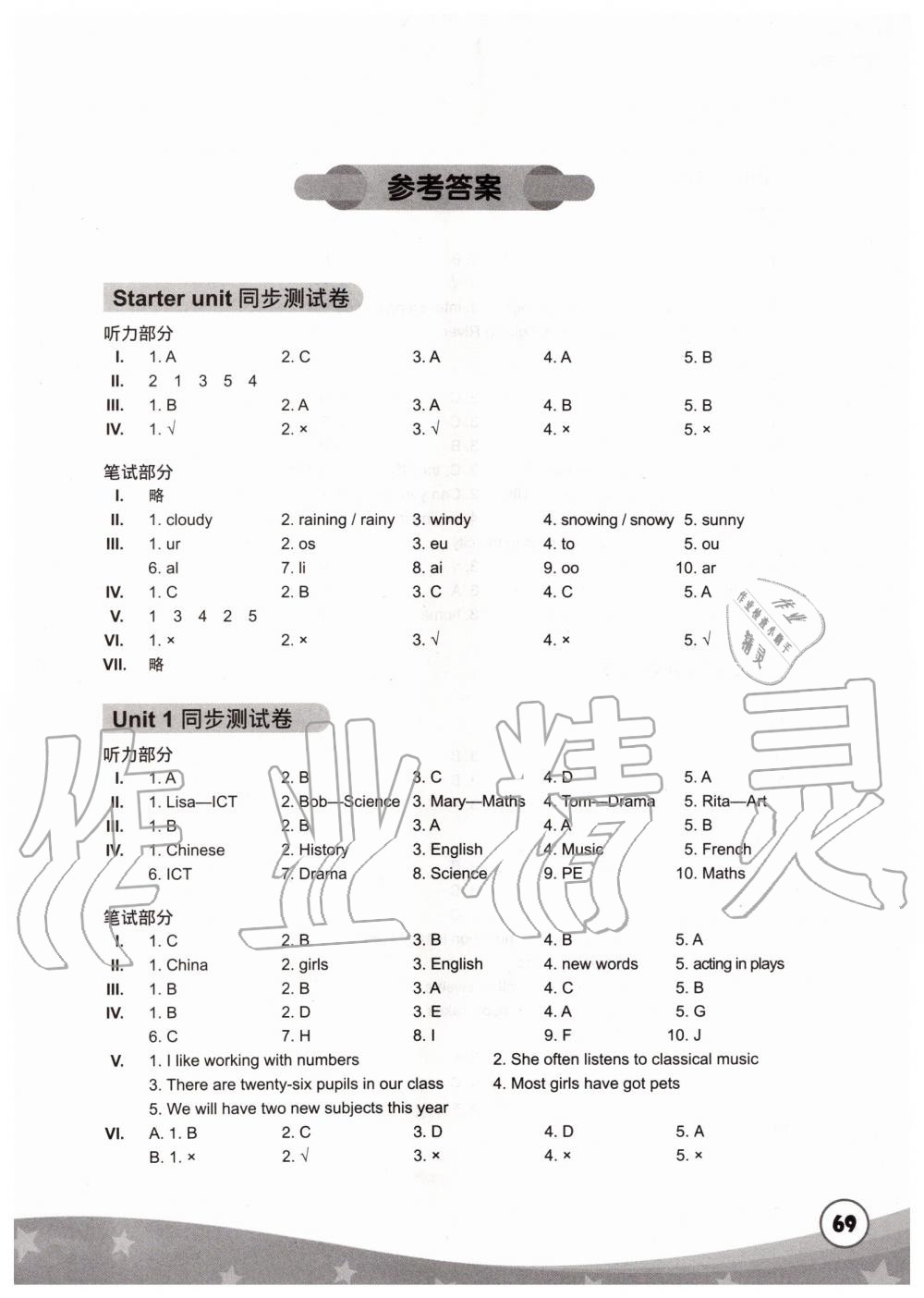 2019年劍橋小學(xué)英語同步測試卷六年級上冊劍橋版三起 第1頁