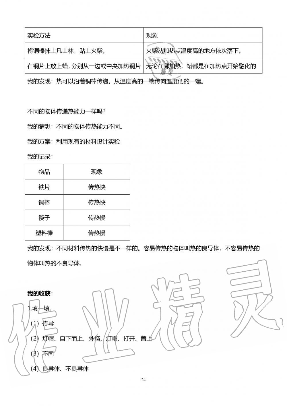 2019年自主學(xué)習(xí)指導(dǎo)課程四年級(jí)科學(xué)上冊(cè)青島版 第24頁