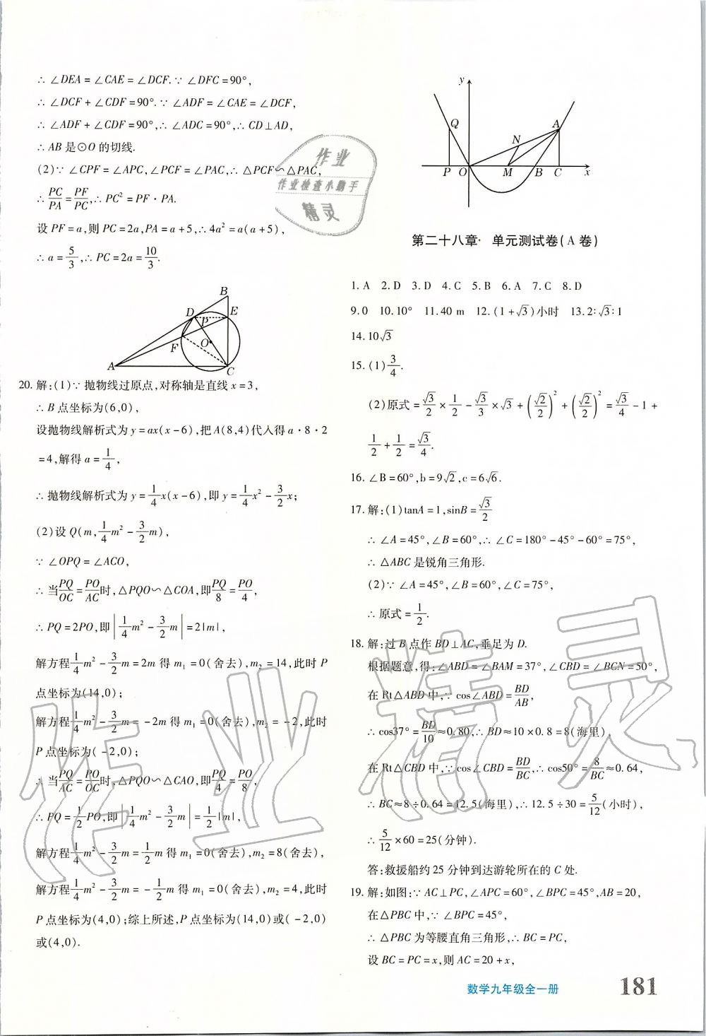 2019年优学1+1评价与测试九年级数学全一册 第42页