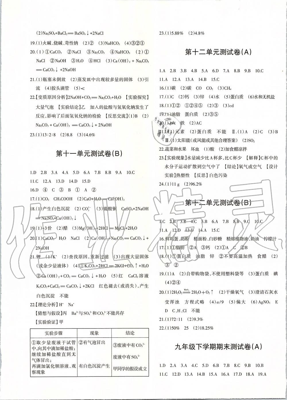 2019年优学1+1评价与测试九年级化学全一册 第9页