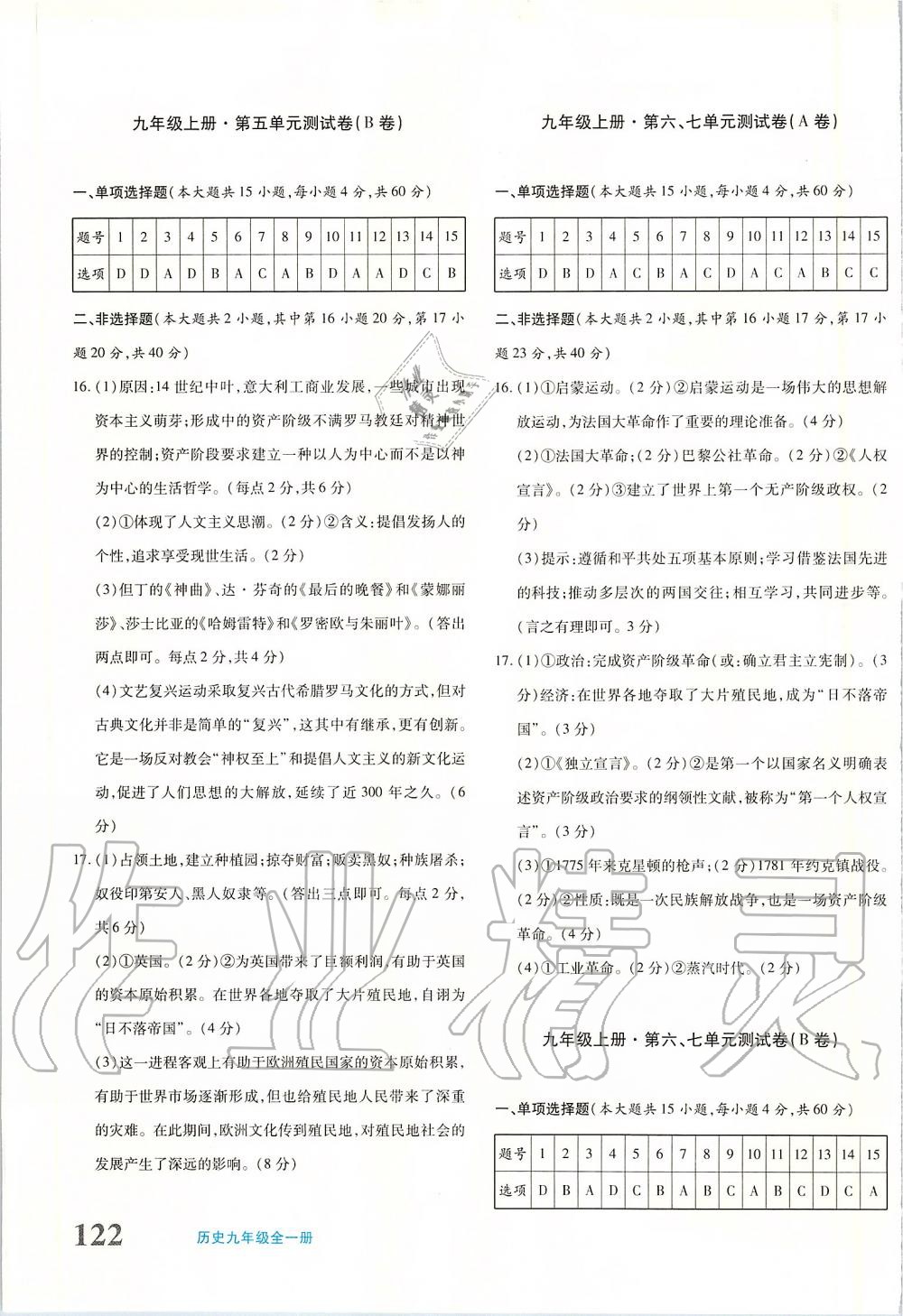 2019年優(yōu)學(xué)1+1評(píng)價(jià)與測(cè)試九年級(jí)歷史全一冊(cè) 第3頁(yè)