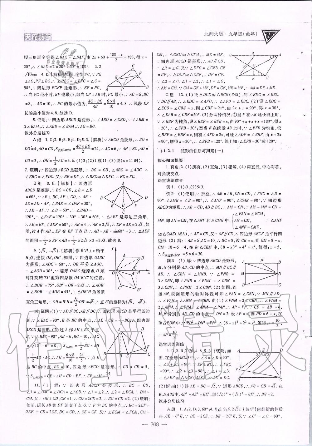 2019年天府数学九年级全一册北师大版 第3页