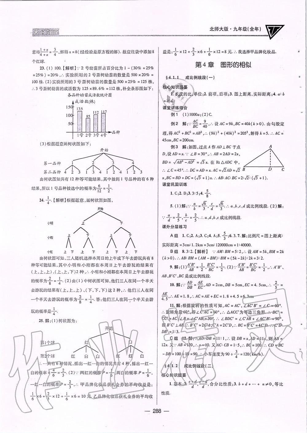 2019年天府數(shù)學九年級全一冊北師大版 第23頁