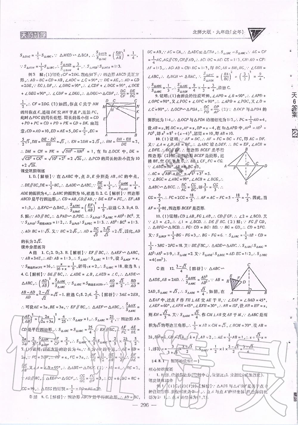 2019年天府数学九年级全一册北师大版 第31页