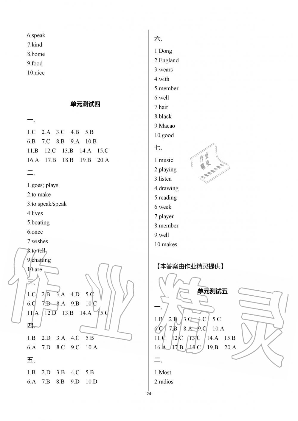 2019年阳光互动绿色成长空间七年级英语上册译林版 第24页