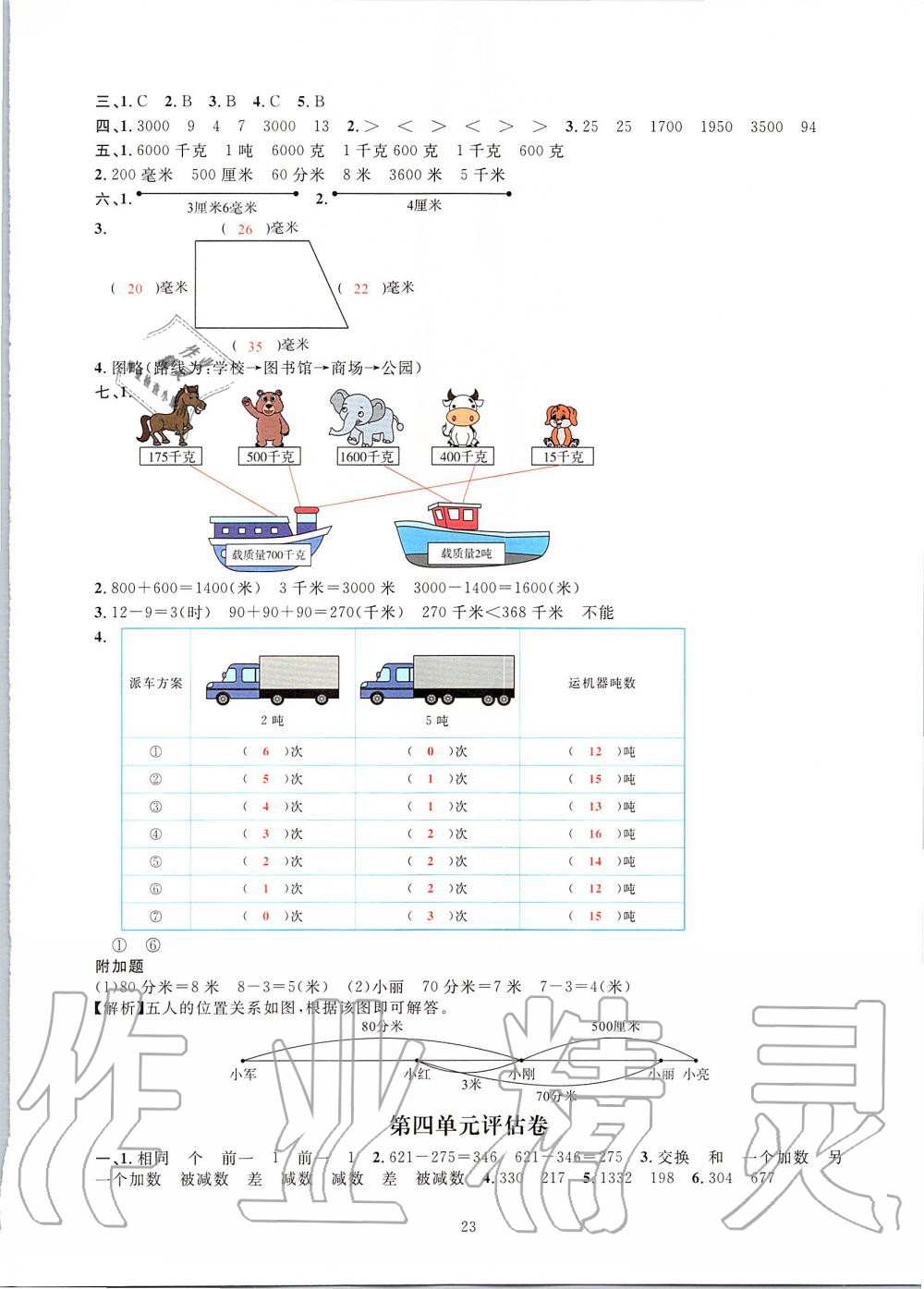 2019年華東師大版一課一練三年級數(shù)學(xué)第二學(xué)期 第23頁