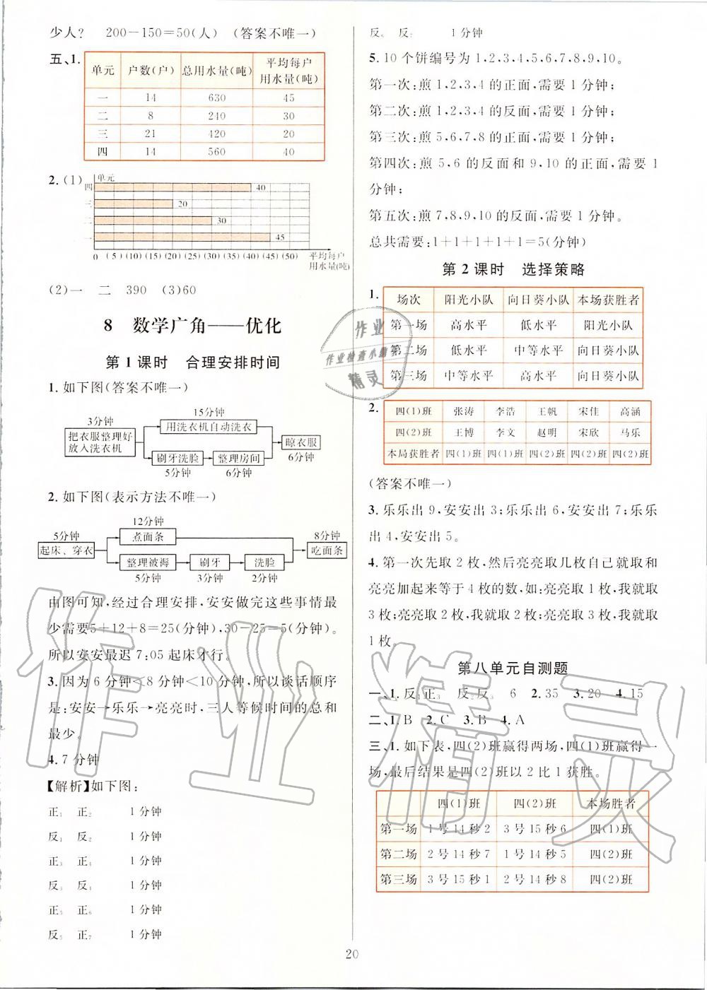 2019年一课一练四年级数学上册人教版A版 第20页