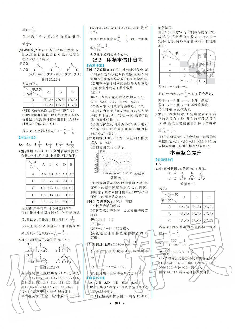 2019年人教金學(xué)典同步解析與測評九年級數(shù)學(xué)上冊人教版重慶專版 第16頁