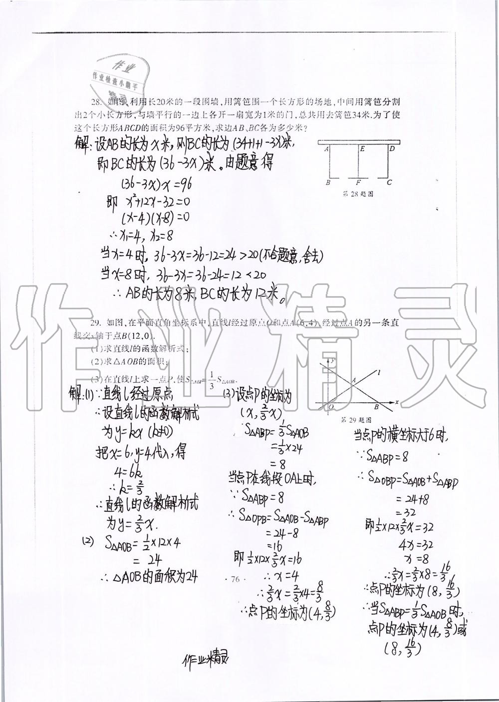 2019年中学生世界八年级数学第一学期下沪教版 第94页