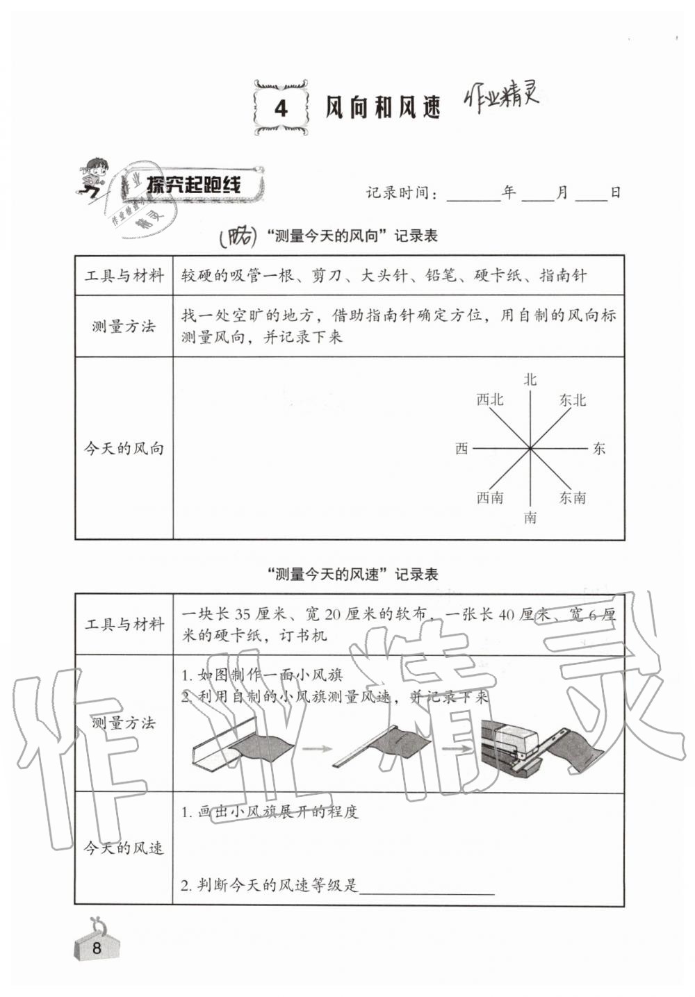 2019年知识与能力训练四年级科学上册教科版 第8页