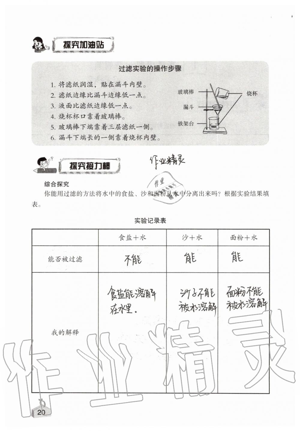 2019年知识与能力训练四年级科学上册教科版 第20页