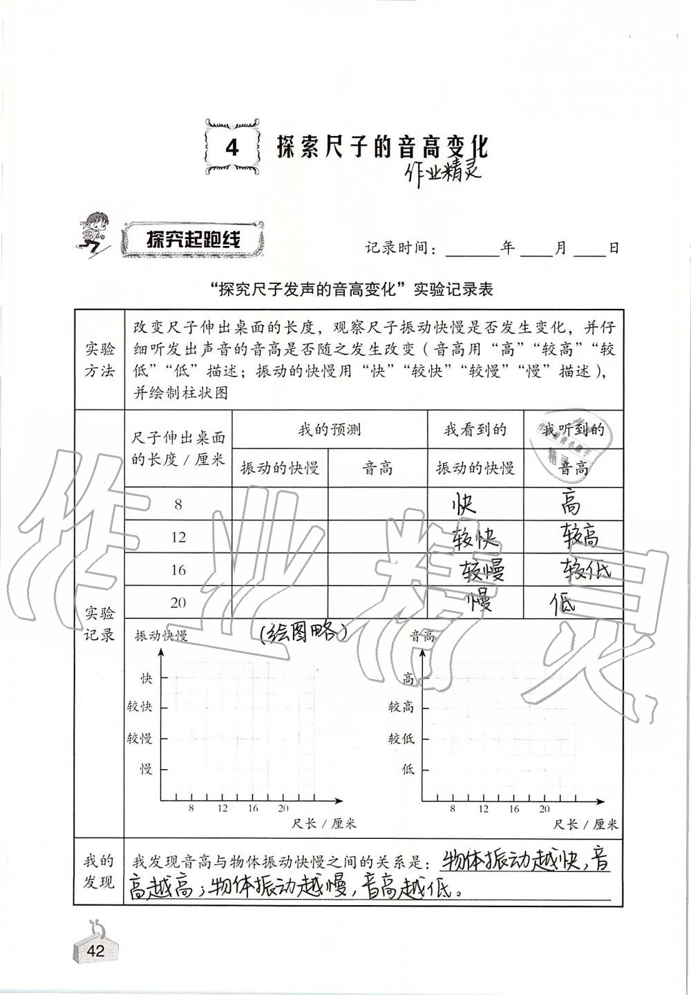 2019年知识与能力训练四年级科学上册教科版 第42页