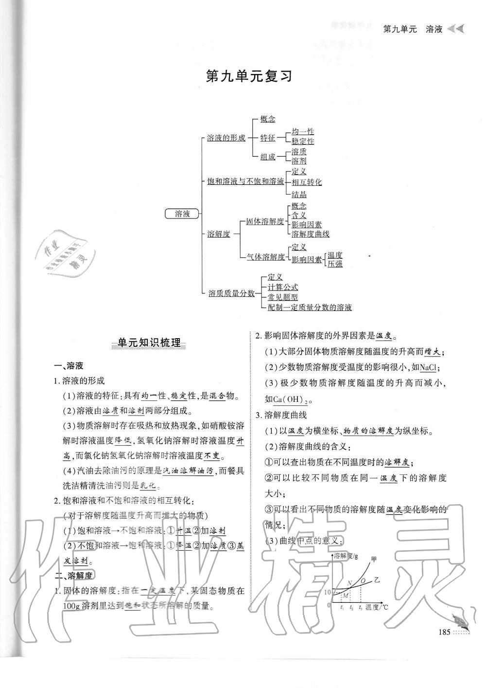 2019年蓉城优课堂给力A加九年级化学全一册人教版 第185页