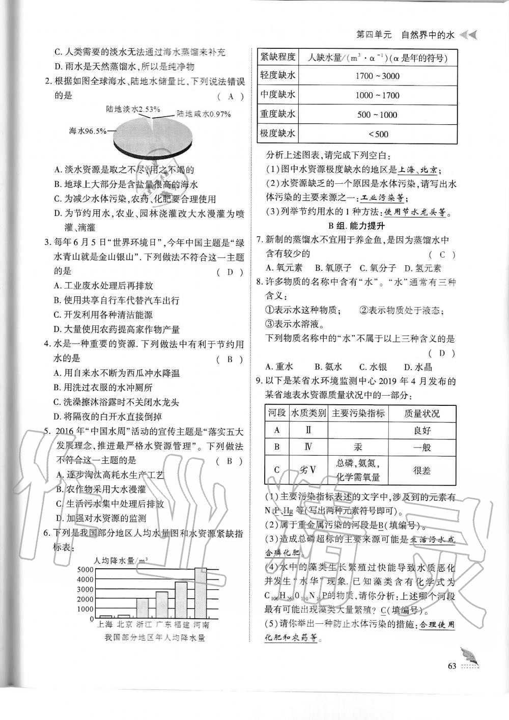 2019年蓉城优课堂给力A加九年级化学全一册人教版 第63页