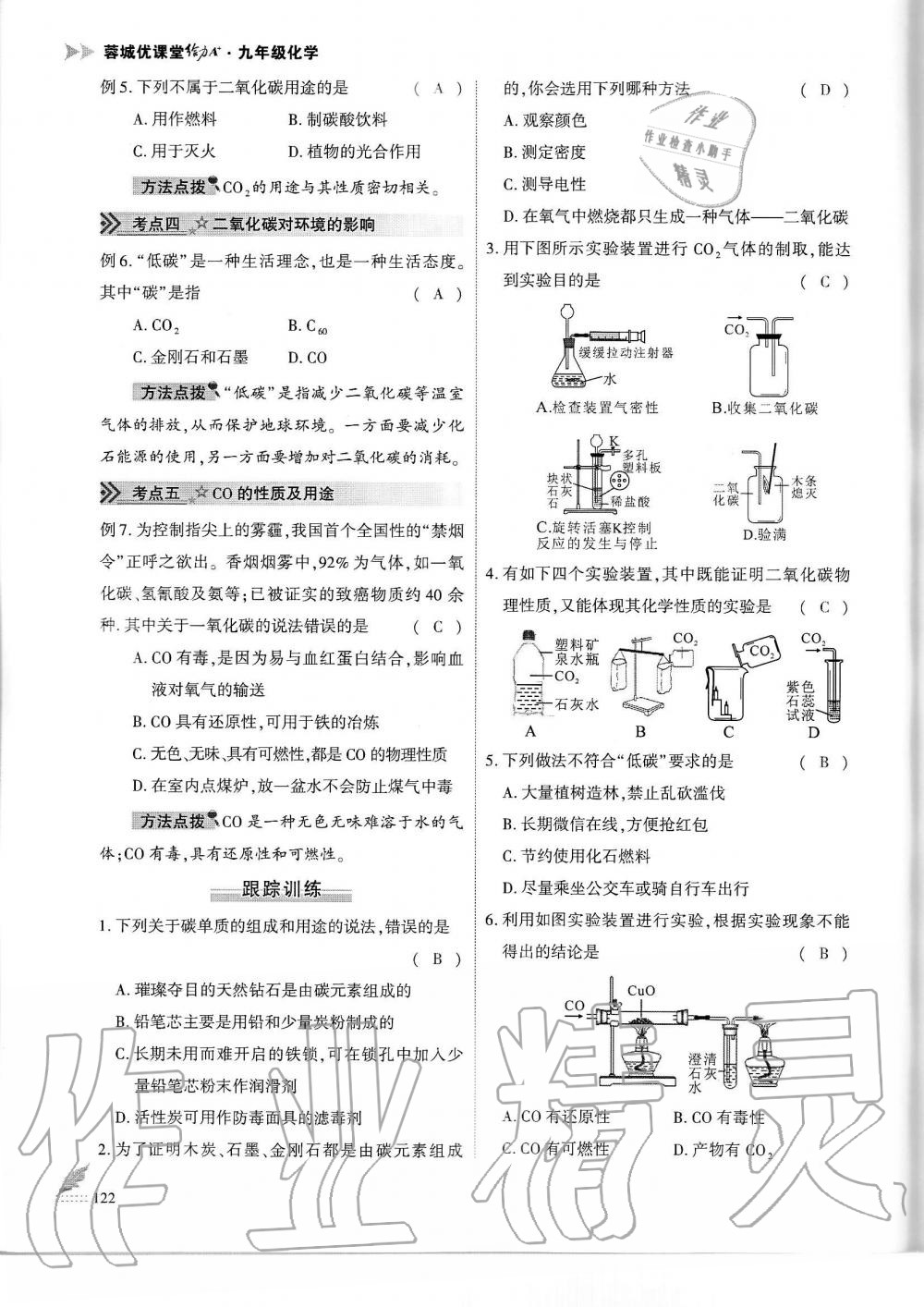 2019年蓉城优课堂给力A加九年级化学全一册人教版 第122页