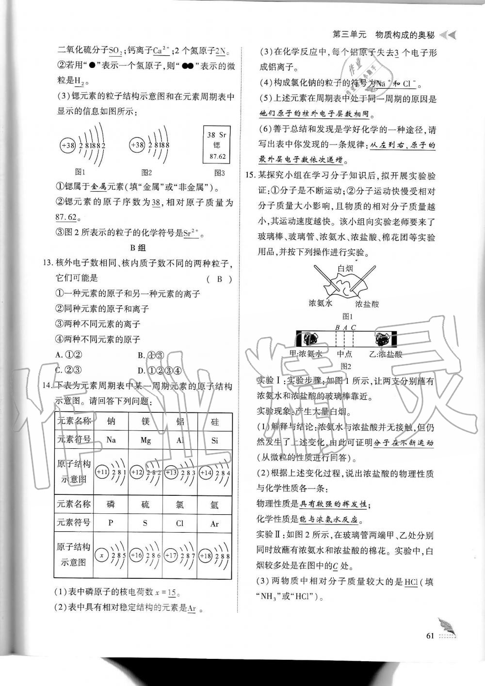 2019年蓉城优课堂给力A加九年级化学全一册人教版 第61页