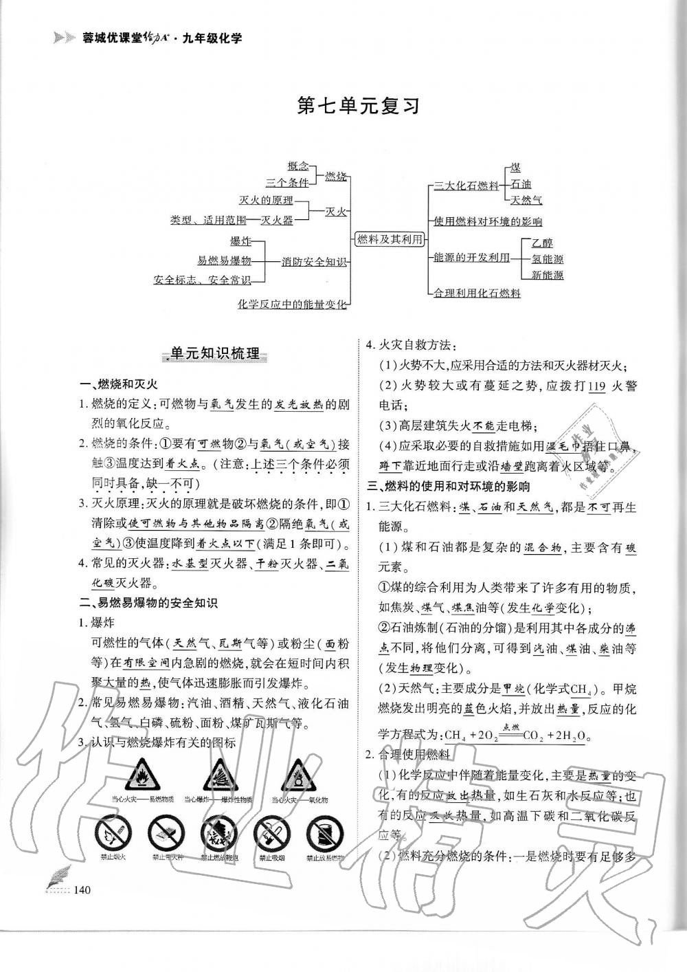 2019年蓉城优课堂给力A加九年级化学全一册人教版 第140页