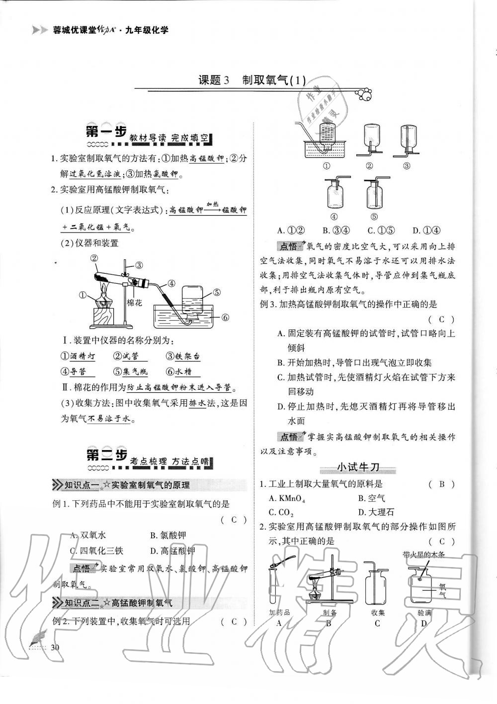 2019年蓉城優(yōu)課堂給力A加九年級(jí)化學(xué)全一冊(cè)人教版 第30頁