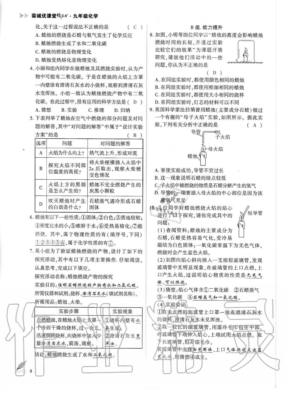 2019年蓉城优课堂给力A加九年级化学全一册人教版 第8页