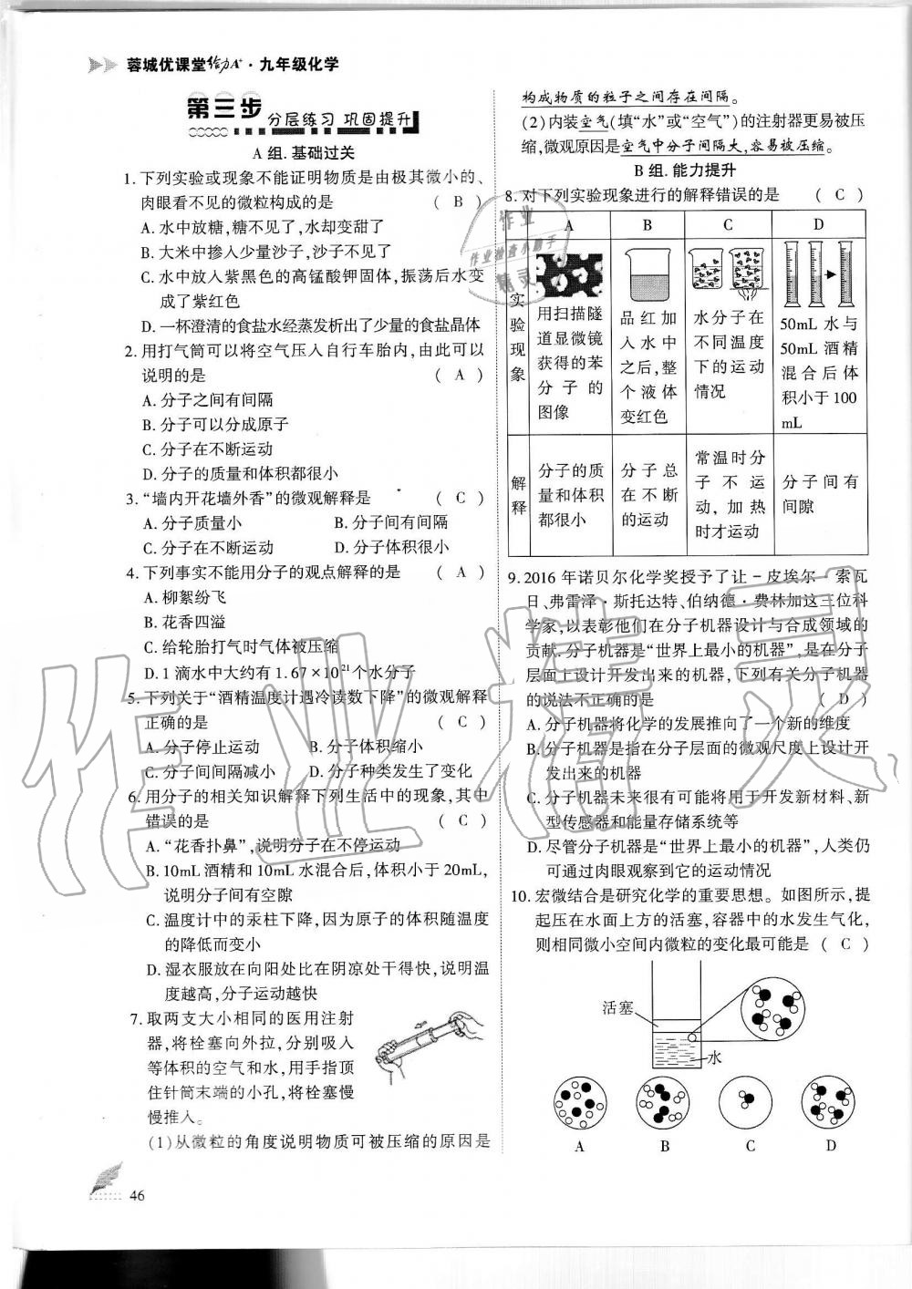 2019年蓉城优课堂给力A加九年级化学全一册人教版 第46页