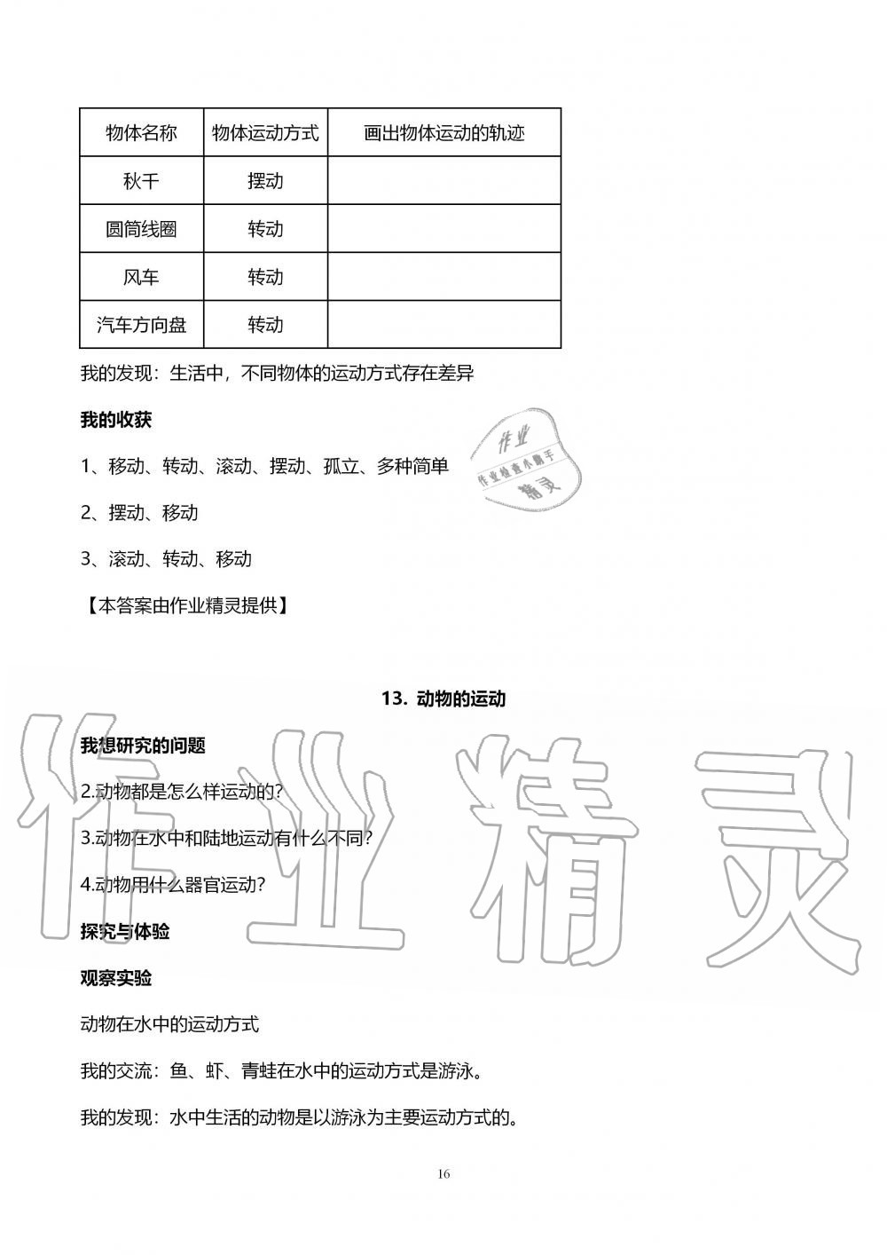 2019年自主學(xué)習(xí)指導(dǎo)課程六年級(jí)科學(xué)上冊(cè)青島版 第16頁(yè)