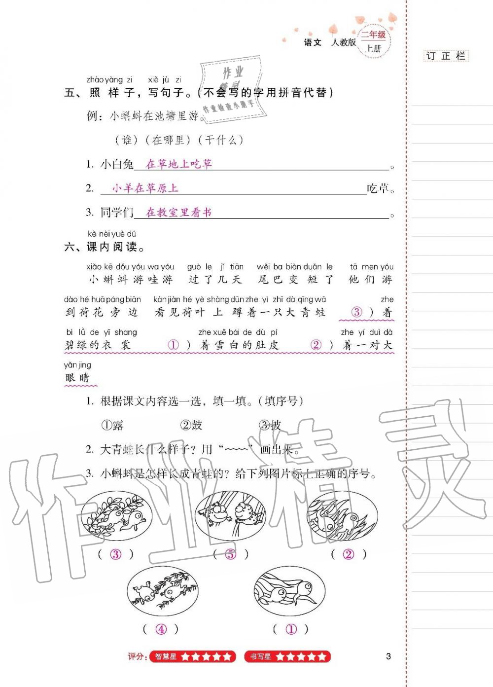 2019年云南省標(biāo)準教輔同步指導(dǎo)訓(xùn)練與檢測二年級語文上冊人教版 第2頁