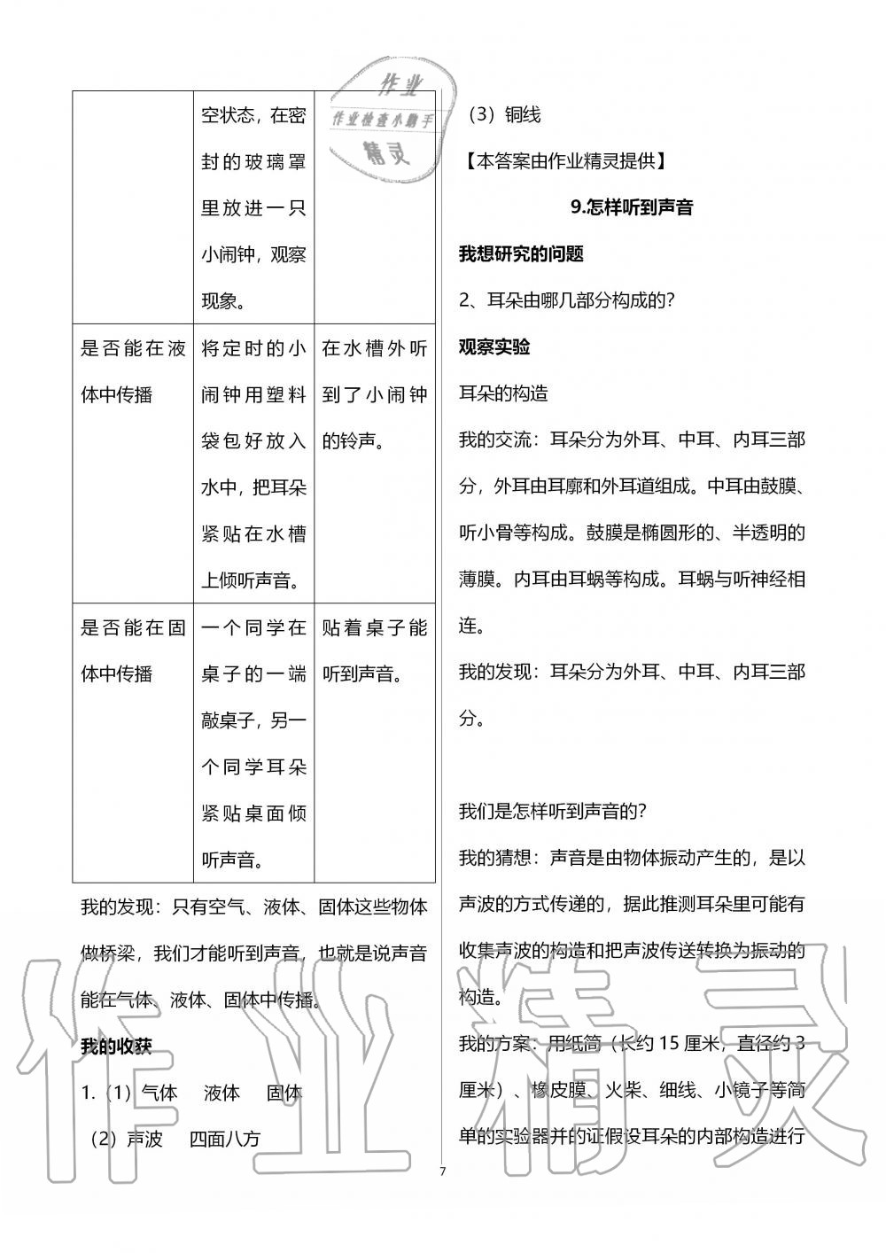 2019年自主學習指導課程五年級科學上冊青島版 第7頁