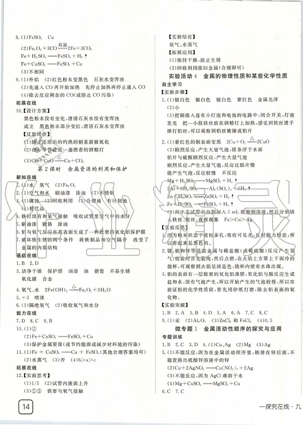 2020年探究在線高效課堂九年級化學(xué)下冊人教版 第3頁