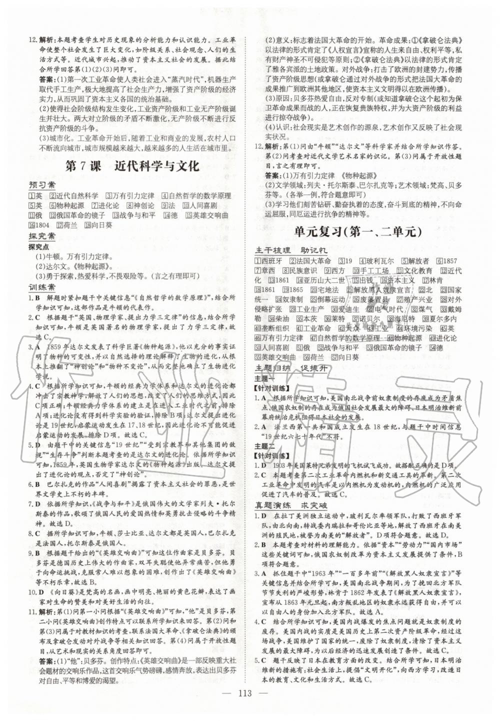 2020年初中同步学习导与练导学探究案九年级历史下册人教版 第5页