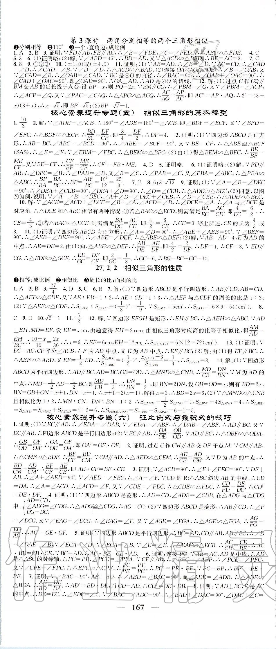 2020年智慧学堂九年级数学下册人教版天津科学技术出版社 第5页