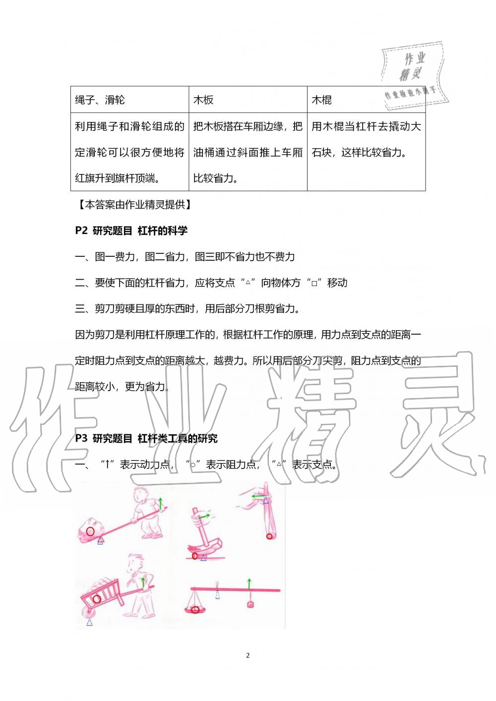 2019年科学学生活动手册六年级上册教科版 第2页