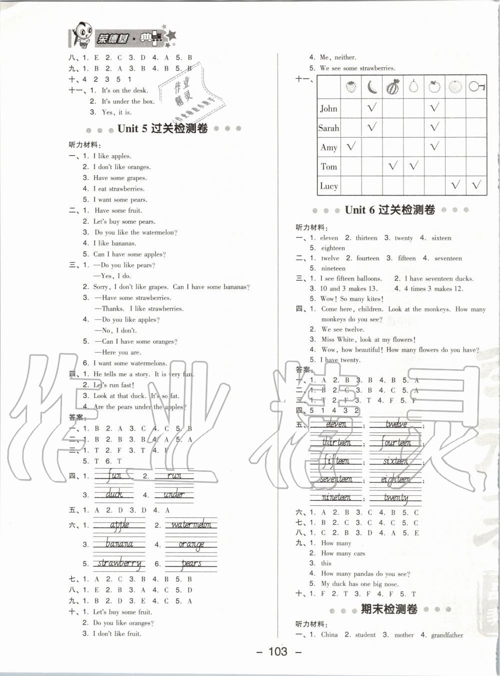 2020年綜合應(yīng)用創(chuàng)新題典中點(diǎn)三年級(jí)英語(yǔ)下冊(cè)人教PEP版 第3頁(yè)