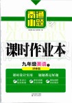 2020年南通小題課時作業(yè)本九年級英語下冊譯林版