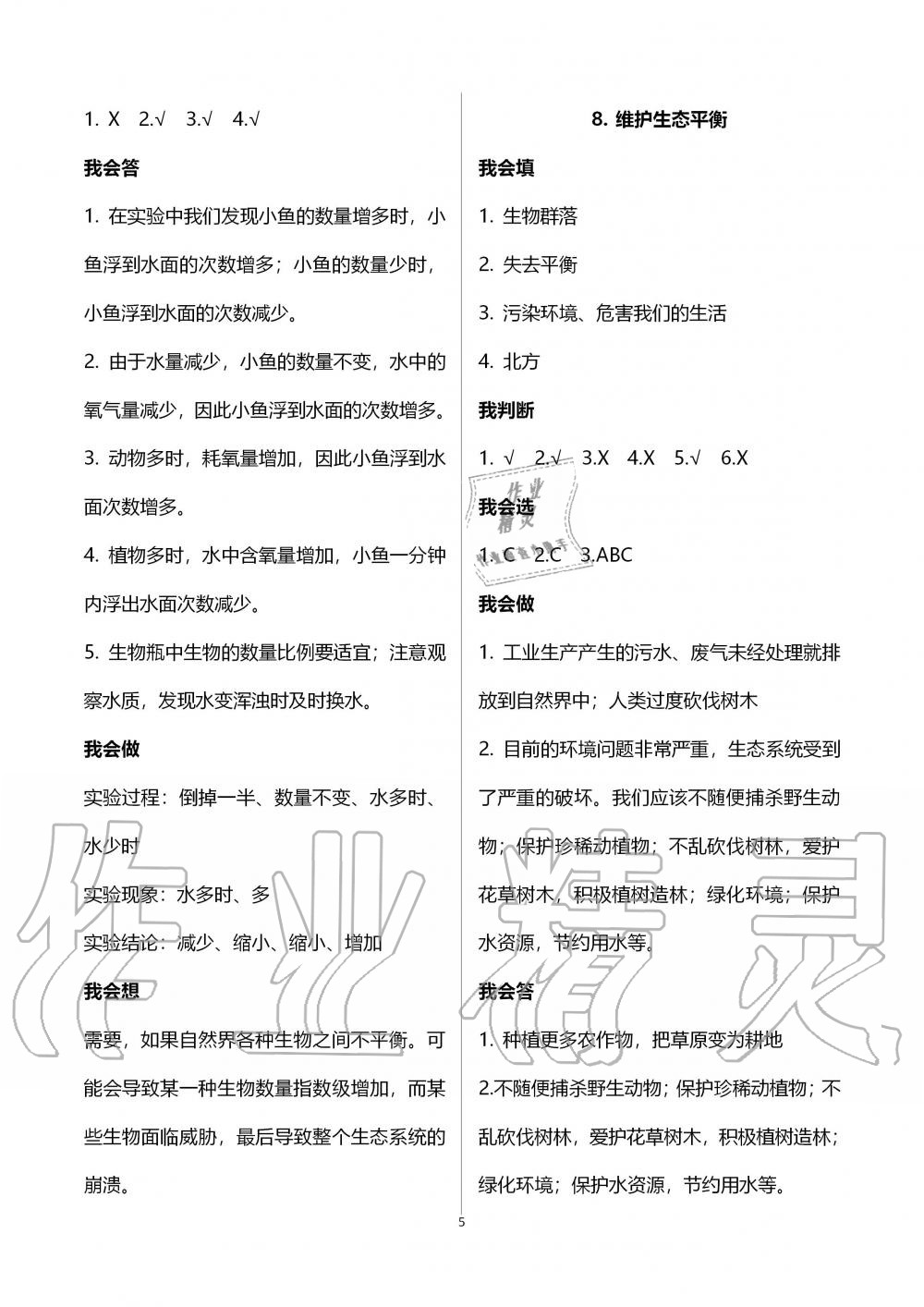 2019年新思維伴你學(xué)五年級(jí)科學(xué)上冊(cè)教科版 第5頁(yè)