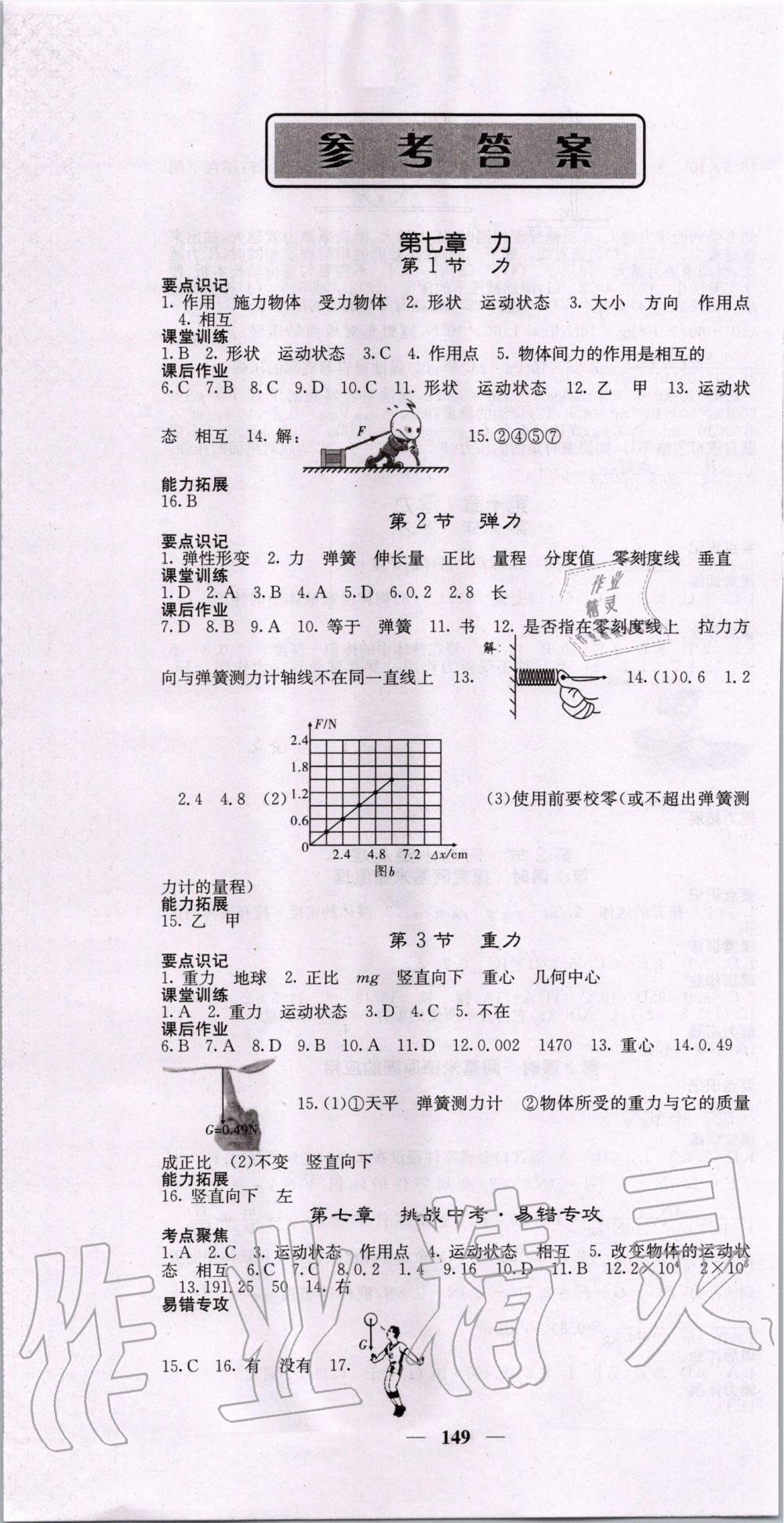 2020年課堂點睛八年級物理下冊人教版 第1頁