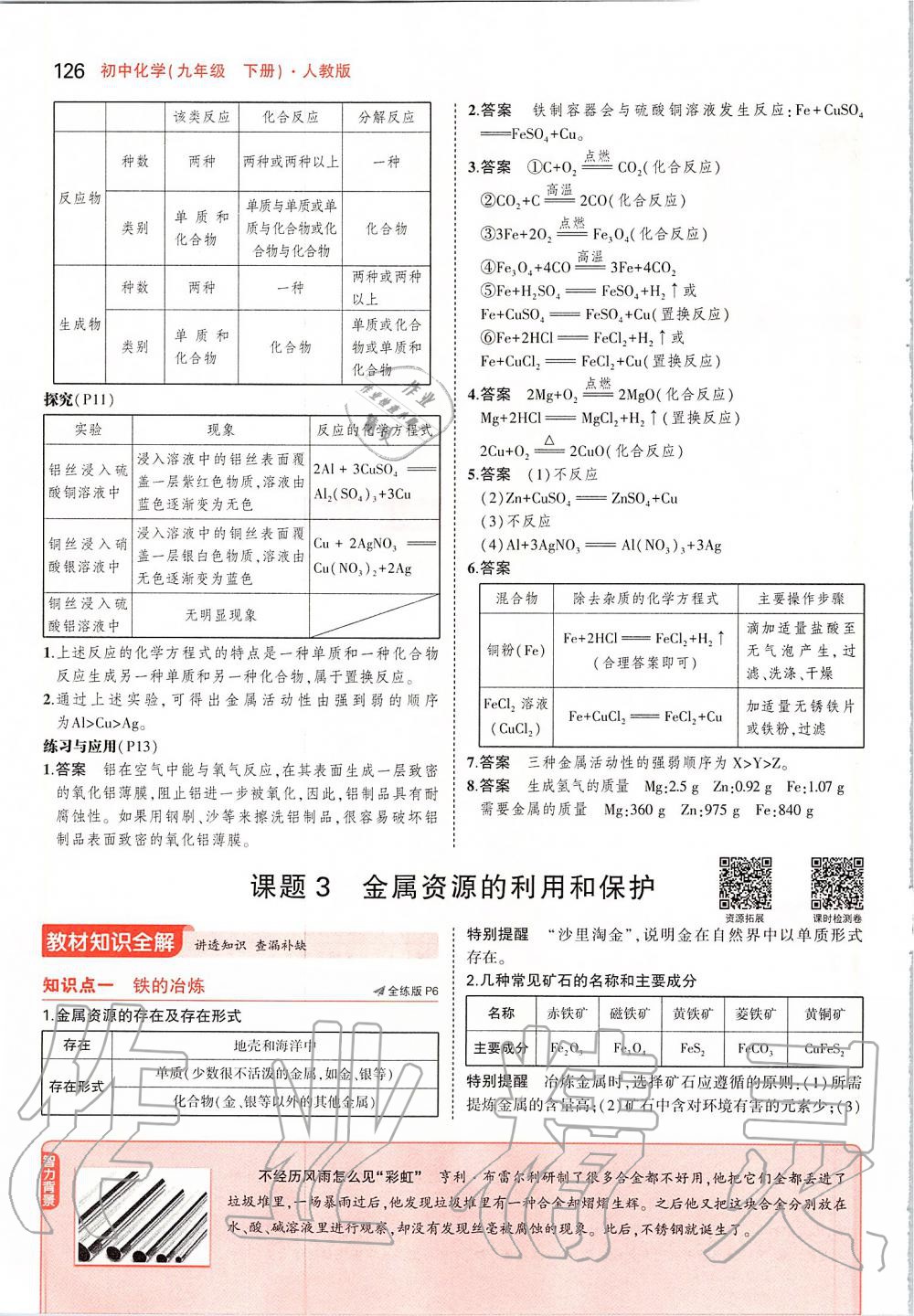 2020年課本九年級(jí)化學(xué)下冊(cè)人教版 第8頁(yè)