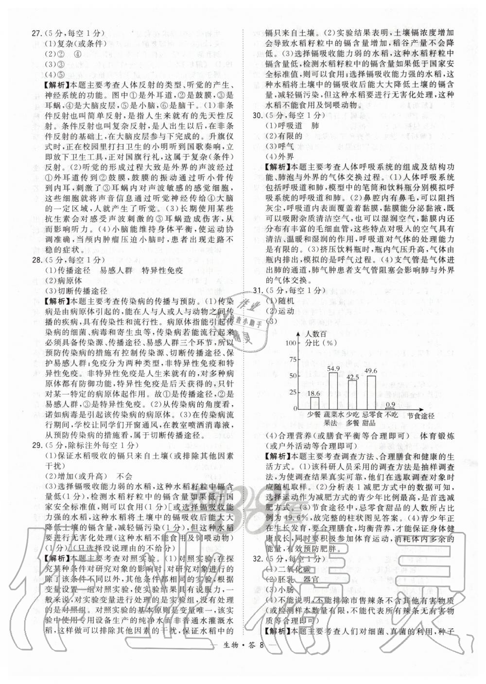 2020年天利38套新課標(biāo)全國中考試題精選生物 第8頁