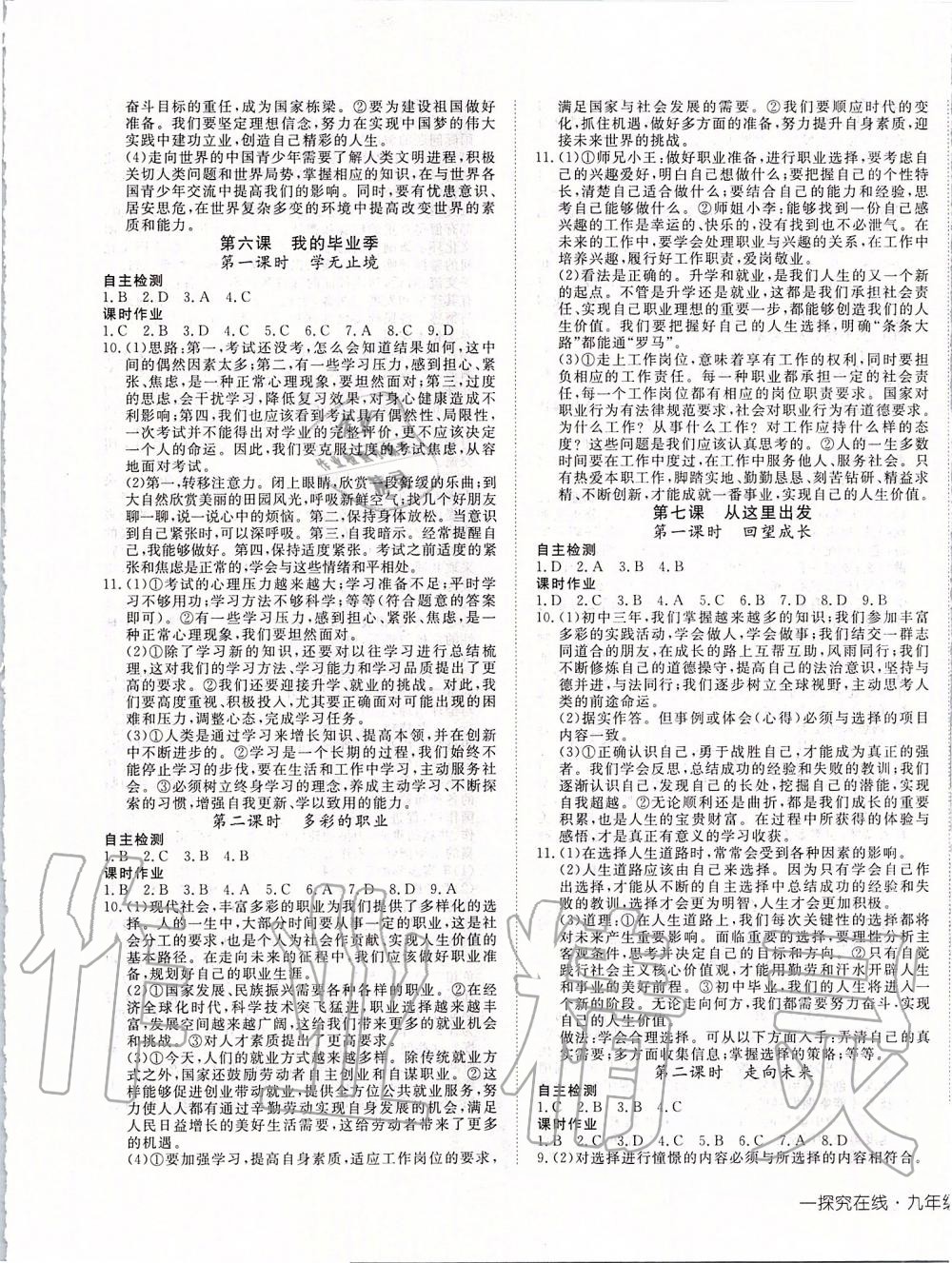 2020年探究在線高效課堂九年級(jí)道德與法治下冊(cè)人教版 第5頁